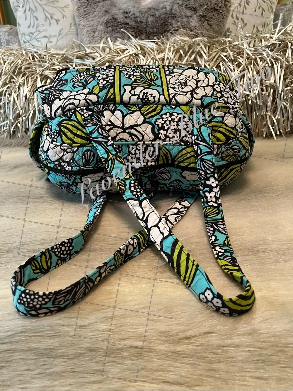 VERA BRADLEY Island Blooms 2012 Stroll Around Baby Diaper Bag Tote Turquoise